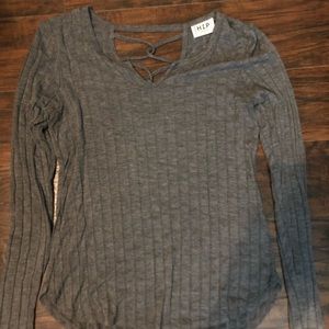 long sleeve buckle top!